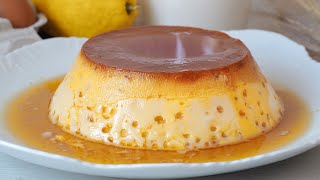 FLAN de HUEVO sin horno casero  Un clásico de cualquier repostería [upl. by Tabbitha]