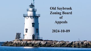 Old Saybrook Zoning Board of Appeals October 9 2024 [upl. by Reider]