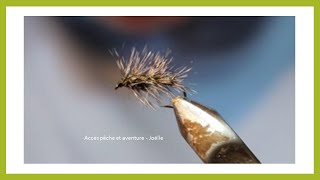 Montage de mouche  griffiths gnat par Joëlle [upl. by Anderer]