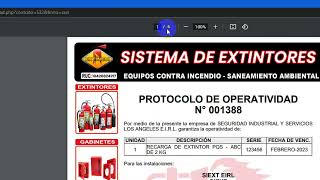 SISTEMA DE ADMINISTRACION DE EMPRESA DE VENTA Y RECARGA DE EXTINTORES FUMIGACION [upl. by Aneelas288]