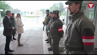 Klaudia Tanner auf Truppenbesuch in Kärnten [upl. by Kuth282]