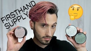 FIRSTHAND SUPPLY LINEUP  Demo amp Review  All Purpose Pomade Texturizing Clay Clay Pomade [upl. by Lunseth]