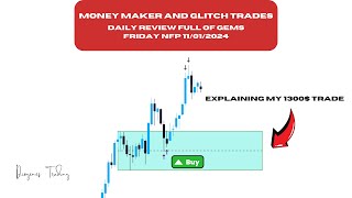 Massive NFP Day Wins with Money Maker amp Glitch Setups Nasdaq Friday Review DTFX [upl. by Thatcher]