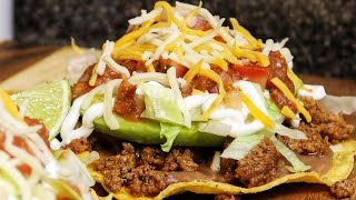 Ground Beef Tostadas  Mexican Food [upl. by Minny361]