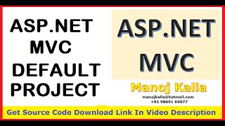 Part03  AspNet Default Project Creation  create default aspnet mvc project  aspnet mvc hindi [upl. by Seedman]