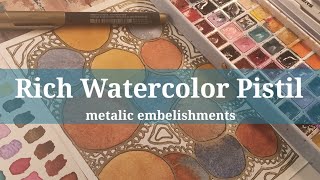 WATERCOLOR ABSTRACT TUTORIAL using MIXED MEDIA [upl. by Ttelracs116]