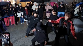 STREET ARTIST ONE OF RAINY NIGHT PASSION HONGDAE BUSKING 240117 [upl. by Esiole]