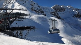 Fahrt mit der Urdenbahn Verbindungsbahn Skigebiete Lenzerheide  Arosa [upl. by Sande]