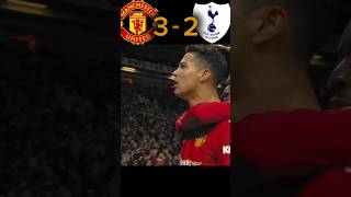 Manchester United VS Tottenham Hotspur Ronaldo hattrick football shorts youtubeshorts [upl. by Ennairej972]