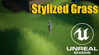 Procedural Stylized Reactive Grass in UE5 Downloads for Patrons [upl. by Maury]