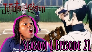 They Good At Baseball Too Jujutsu Kaisen Season 1Episode 21  Reaction [upl. by Enyawed]