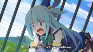 Konosuba  Aquas life threatening lake purification [upl. by Nylareg]