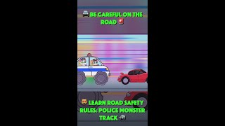 🚓💨 VROOM VROOM LEARN ROAD SAFETY WITH THE POLICE MONSTER TRUCK 👮‍♂️ [upl. by Anett]