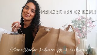 NEW IN PRIMARK TRY ON HAUL  AutumnWinter Knitwear pjs amp accessories  November 2023 [upl. by Eve]