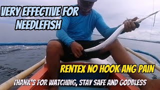 Fastest way of Catching Needlefish using RENTEX Microfiber pang ulam [upl. by Oigroig]