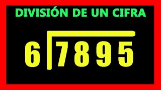 ✅👉 Divisiones de 1 cifra afuera y 4 adentro [upl. by Wernher380]