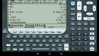 4 Notación Científica DEMOSTRACIÓN en la calculadora Voyage 200 texas instruments [upl. by Honebein]