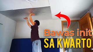 Lipat kwarto Part 1  Paglalagay ng Insulation foam sa kisame [upl. by Barra]