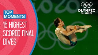 Mens 15 highest scored Final Dives at Rio 2016  Top Moments [upl. by Joana121]