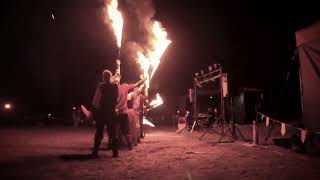 Vikingthemed story and fire performance [upl. by Dlareg]