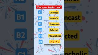 What is your level of english A1 A2 B1 B2 C1C2 shorts english vocabulary englishvocabulary [upl. by Nirrep]