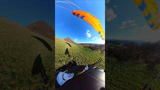 sidehill landing 😎 paragliding parapente gleitschirmfliegen travel nature outdoors skills [upl. by Kursh]