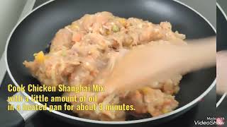 CHICKEN SHANGHAI MIX WAS TURNED INTO PIZZA LEFTOVER RECIPE [upl. by Rotceh]