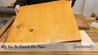 Quick And Easy Stain For Pine That Gives Great Results  Finishing 002 [upl. by Aniras]