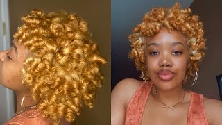 The PERFECT Perm Rod Set on Blow Dried Hair Using Only Mousse [upl. by Vivi]