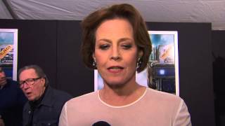 Chappie NYC Movie Premiere Sigourney Weaver Interview [upl. by Daniala]