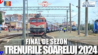 Ultimele trenuri din sezonul 2024 Trenurile Soarelui 2024 in Constanta [upl. by Yeffej]