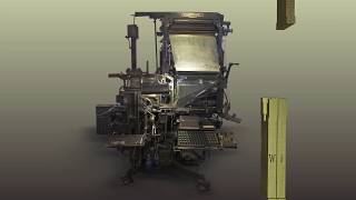 Linotype Setzmaschine  3D Animation [upl. by Nowed176]