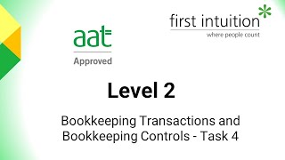 AAT Bookkeeping Transactions and Bookkeeping Controls  Task 4 [upl. by Anniram]