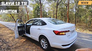 Skoda Slavia 10 TSI Ambition 2024 Model Detail Review  ₹ 1550 [upl. by Aihsyla524]