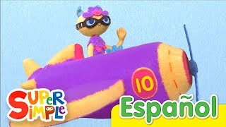 10 Pequeños Aviones  Canciones Infantiles  Super Simple Español [upl. by Cilo]