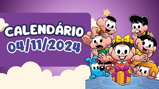 CALENDÁRIO DE 4 DE NOVEMBRO DE 2024 ALUNONOTADEZ10 ensinofundamental [upl. by Iztim]