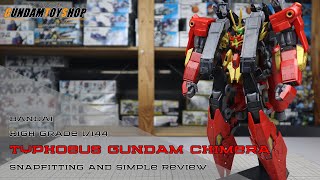 Bandai High Grade HG 1144 Typhoeus Gundam Chimera Sample Build Snapfit and Simple Review [upl. by Holton]