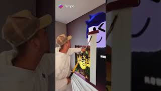 Wink Roblox Testingtimid And His Mii V2 Wall Painting [upl. by Conrade]