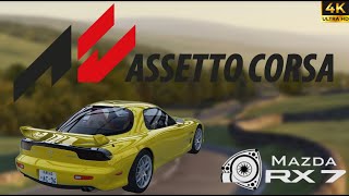 276BHP Mazda RX7 Spirit R Through Traffic at High Force UK Map  Assetto Corsa assettocorsa rx7 [upl. by Ronnoc612]