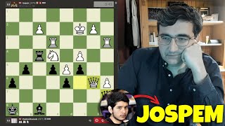 Kramnik vs Jospem  Game that ignited Chess Cheating Controversy chessgames [upl. by Araccot]