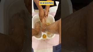 Pedicure for the first Time pedicure ytshorts mensgrooming ashortaday shortsindia [upl. by Erialb]