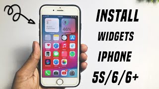 How To Get Widget On iOS 12  How To Enable widgets on iPhone 665s  Install widgets on iphone 6 [upl. by Ilaw]