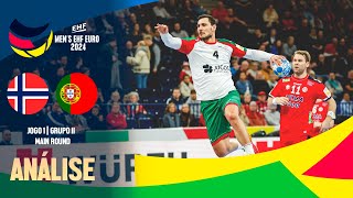 NORUEGA 32 x 37 PORTUGAL  MAIN ROUND  EHF EURO 2024 [upl. by Nohtiek]