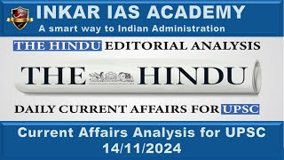 Pradhan Mantri Ujjwala YojanaThe Hindu Todays News Analysis Part 2 14112024 UPSC Current Affairs [upl. by Lila234]