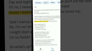 hope song lyrics WhatsApp lyrics status [upl. by Genesa]