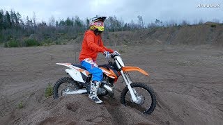 KTM SX250 2Stroke  So much power Raw Sounds [upl. by Huxham]