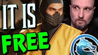 Scorpion 1995 Movie Skin Is FREE In Mortal Kombat 1 RIGHT NOW [upl. by Ive812]