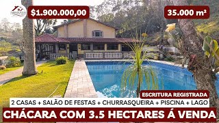 Chácara 35 hectares  35000 m² de área  R19 mi em Biritiba Mirim SP [upl. by Ellered]