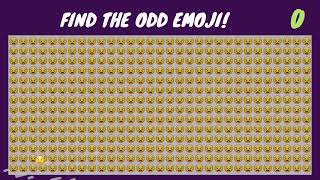 FIND THE ODD EMOJI 12 INSANE EDITION [upl. by Aicatan]