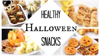 DIY Healthy Halloween Party Snacks  Quick  Easy [upl. by Cinomod]